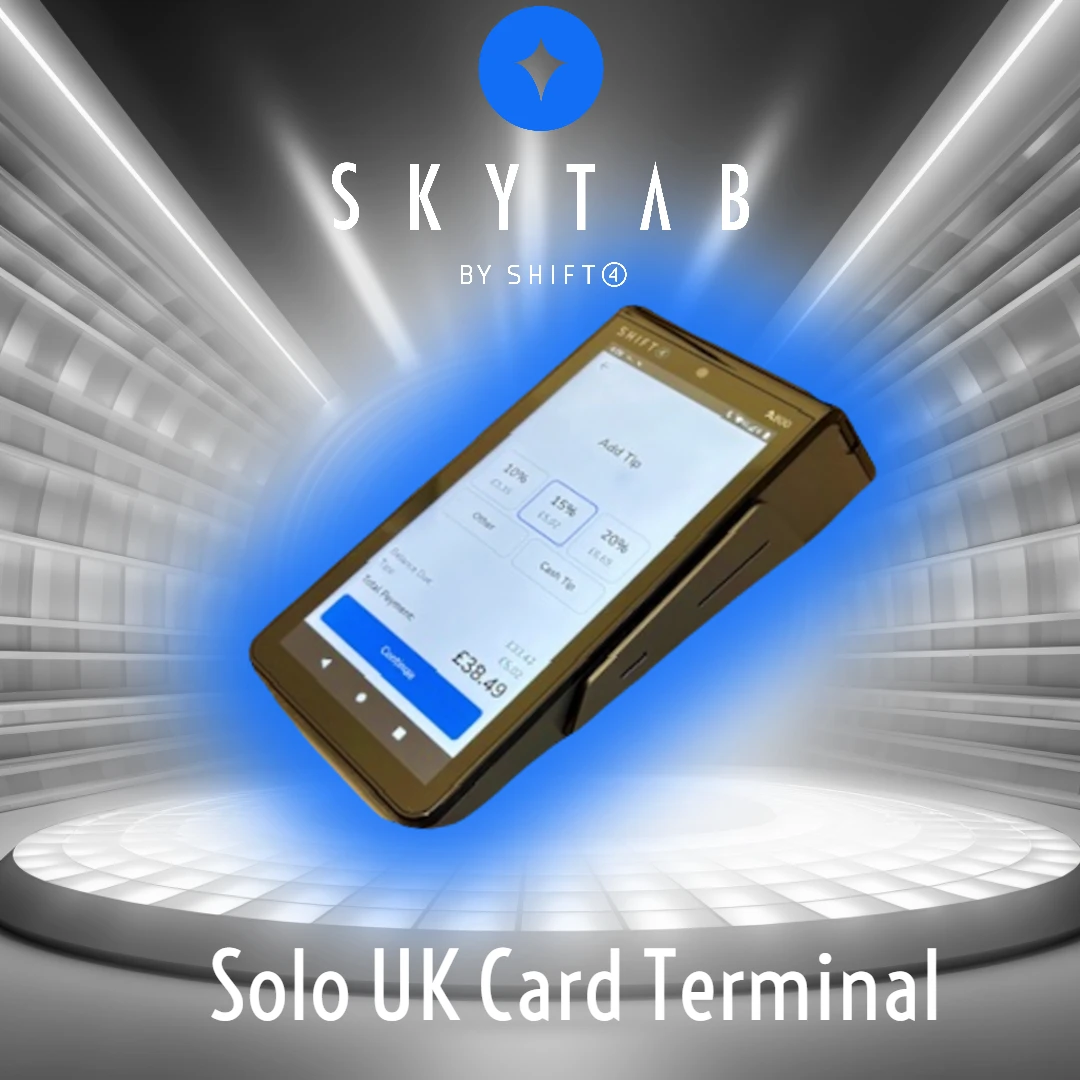 SkyTab Solo UK Card Terminal PAX A800 with First Terminal Free